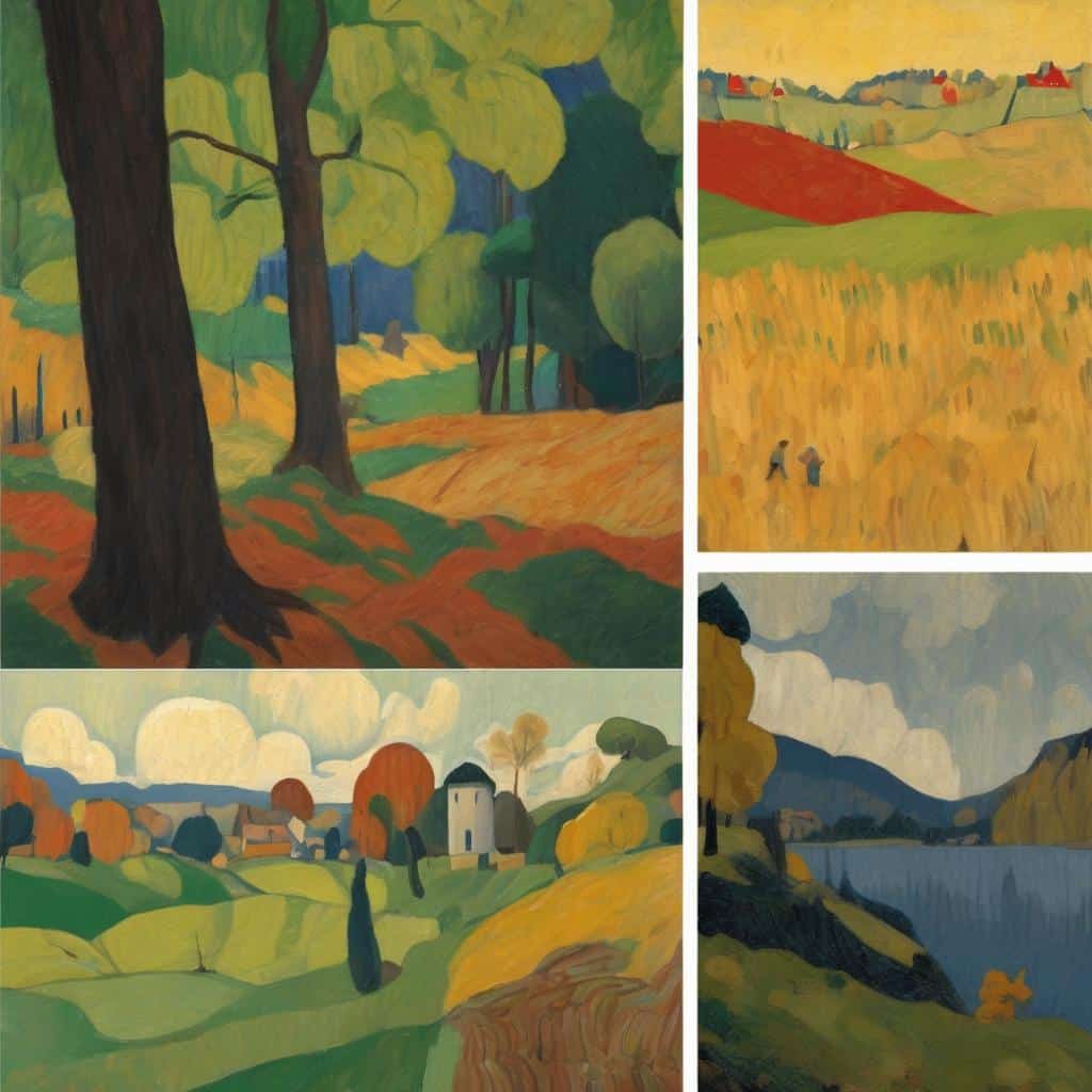 Η Ομορφιά του Ασυμμέτρου - Πίνακες ζωγραφικής με αφηρημένα τοπία και φυσικά μοτίβα, αναδεικνύοντας την αψυχολόγητη ομορφιά της φύσης και της τέχνης.