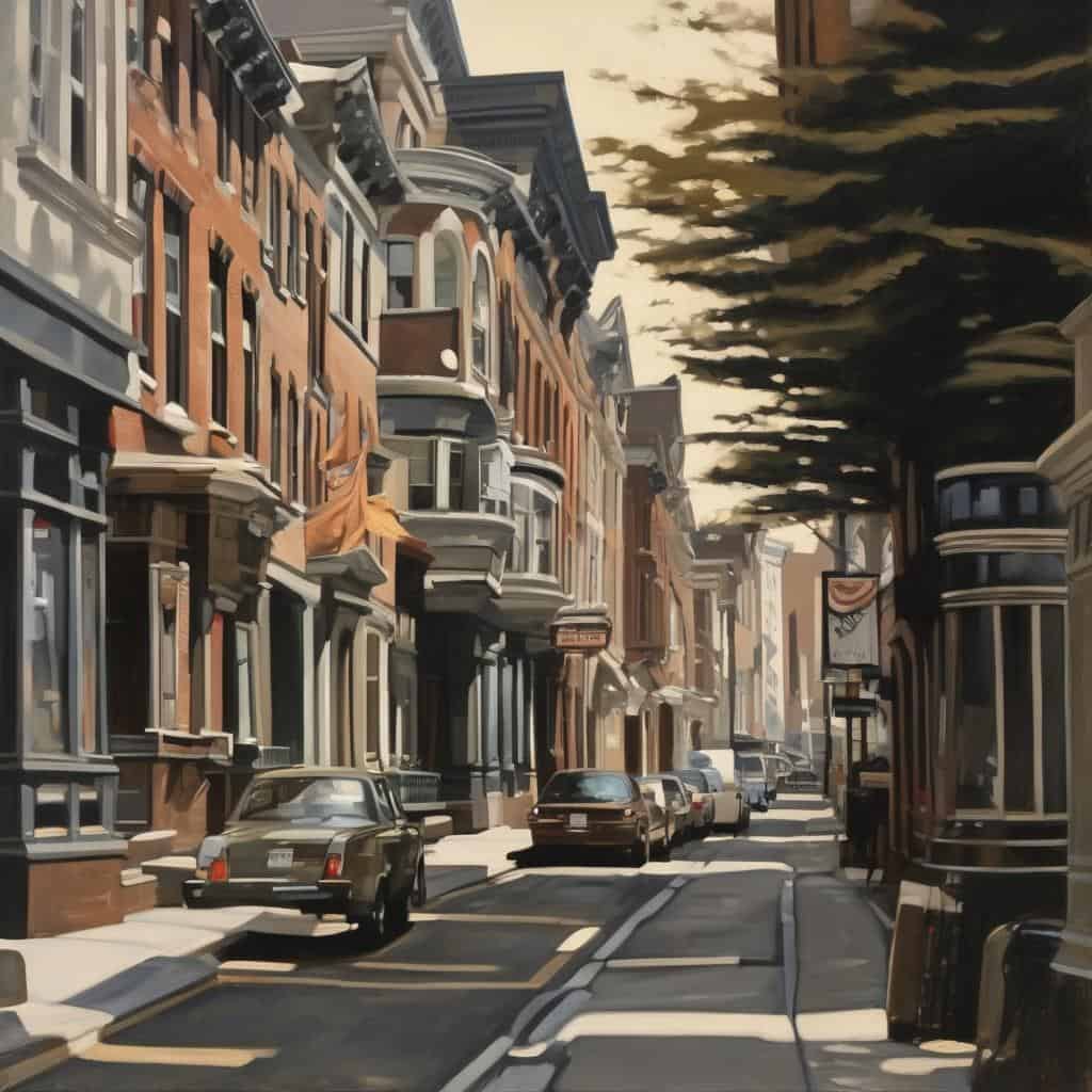 Βοημική ασυμμετρία σε αρχιτεκτονική, πορτοκαλί τοίχοι, στυλ Victorian, τρόπος ζωής, σπίτια με παραδοσιακή ομορφιά.